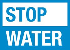 stop water